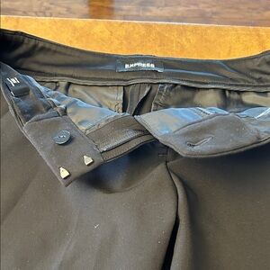 Express Black Trousers with Stud Detail